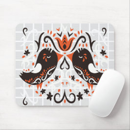 Mousepad Almofada de Rato de Arte Popular com Casais de Pás