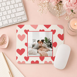 Mousepad Almofada de Rato de Coração de Foto de Dia dos Nam