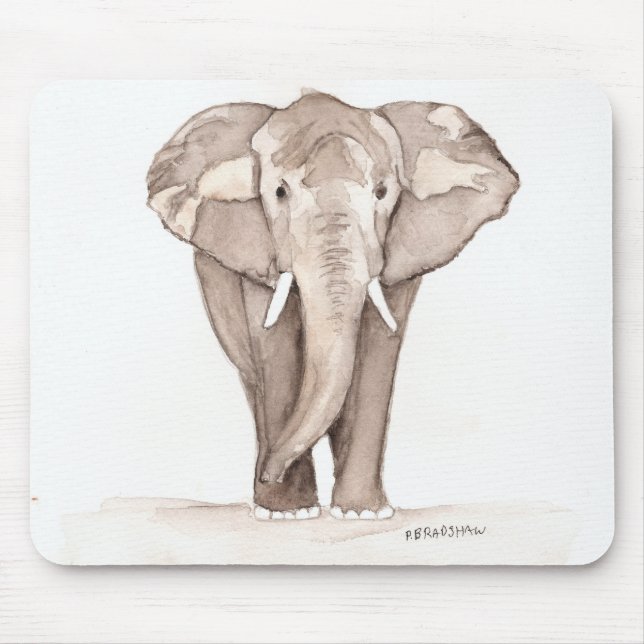 Mousepad almofada de rato de elefante (Frente)