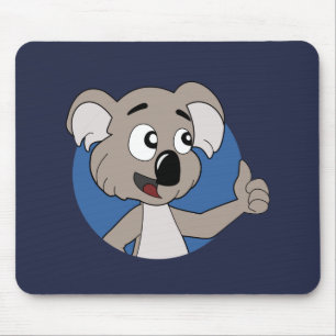 Mousepad Almofada de rato de koala de desenho animado