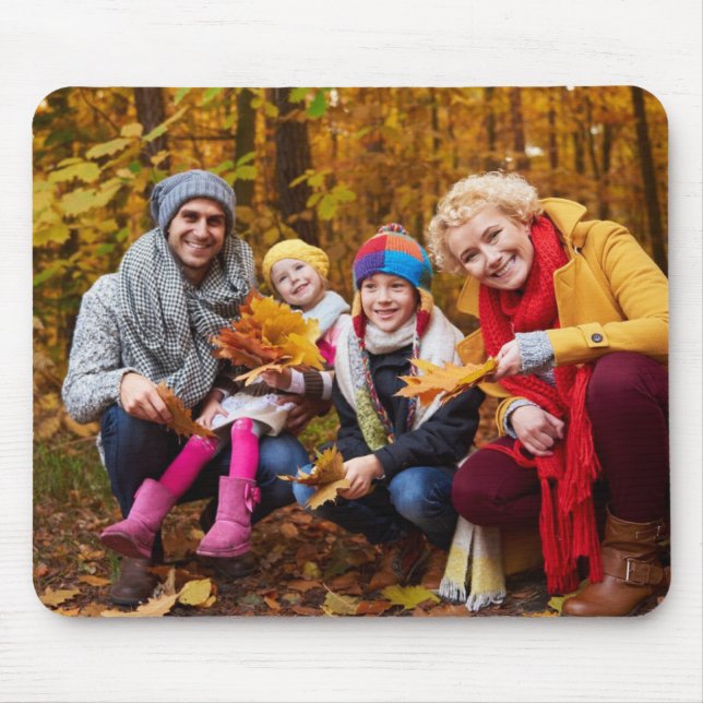 Mousepad Almofada de rato de memória de foto personalizada (Frente)