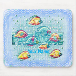 Mousepad almofada de rato de peixe do paraíso