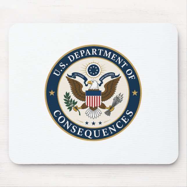 Mousepad almofada de rato do departamento de consequências  (Frente)