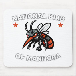 Mousepad Almofada de Rato do Pássaro Nacional de Manitoba