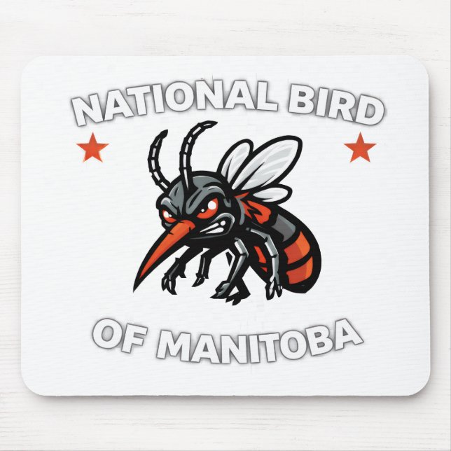 Mousepad Almofada de Rato do Pássaro Nacional de Manitoba (Frente)