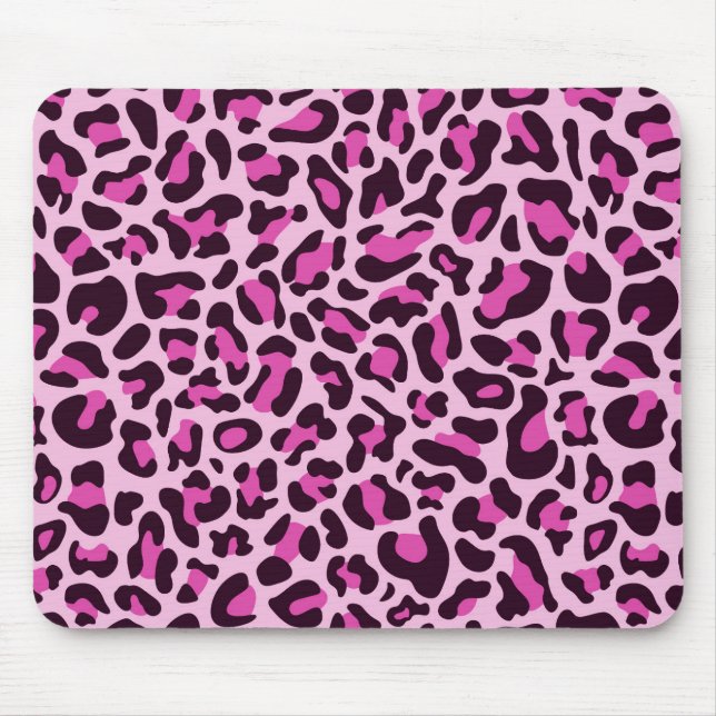 Mousepad Almofada de Rato Feminina com Estampa de Leopardo  (Frente)