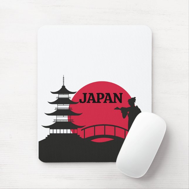 Mousepad Almofada de Rato Japão (Com mouse)