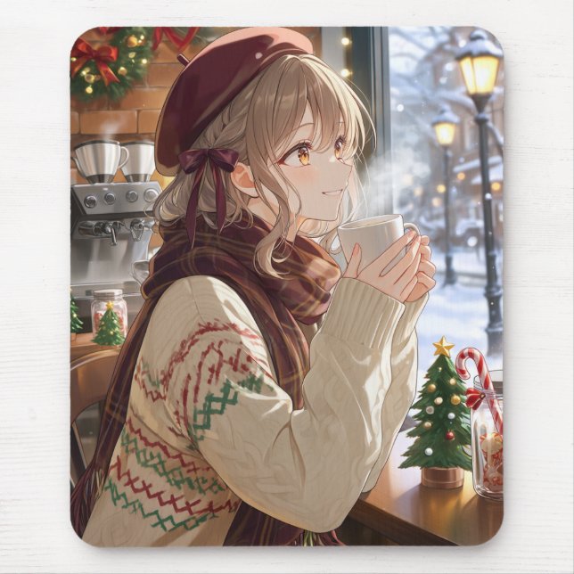 Mousepad Almofada de Rato Menina Anime (Frente)