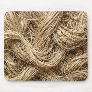 Mousepad Almofada de Rato Ondas de Fibra de Planta Natural