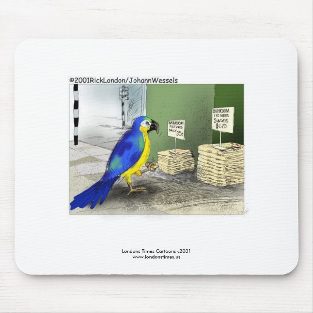Mousepad Almofada de Rato Parrot Bathroom Fixtures (Frente)