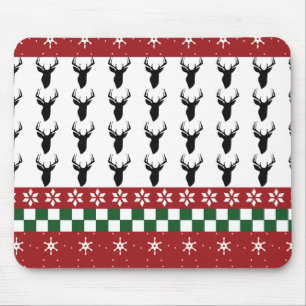 Mousepad Almofada de Rato Personalizada Fair Isle Natal Cer