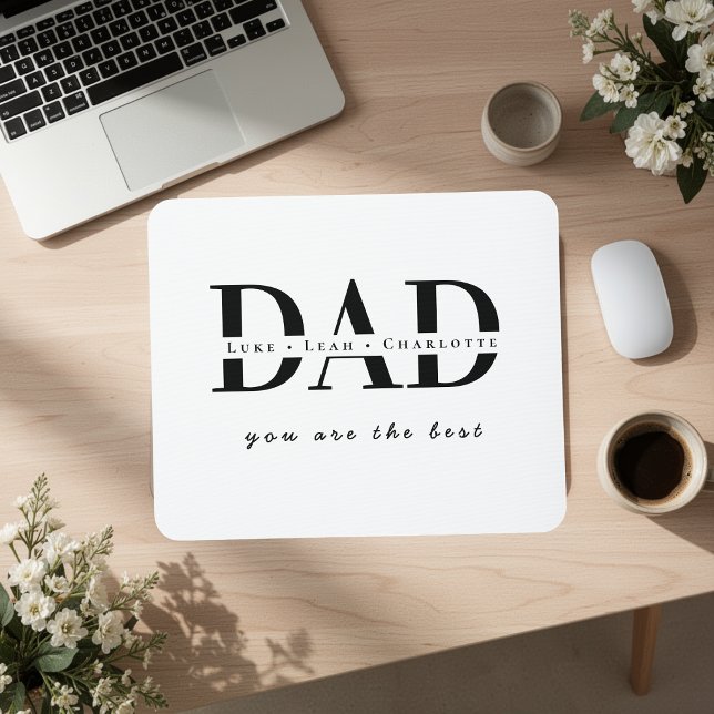 Mousepad Almofada de Rato Personalizada Moderna para o PAI (Criador carregado)