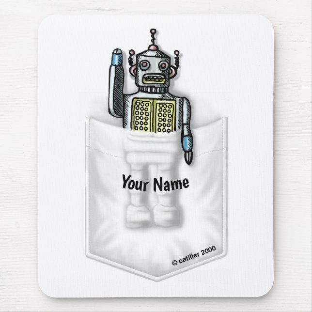 Mousepad Almofada de rato Pocket Robot (Frente)