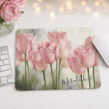Almofada de Rato Tulipas Rosa