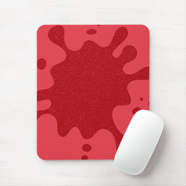 Mousepad Almofada de Rato Vermelha Tomate Personalizável (Com mouse)