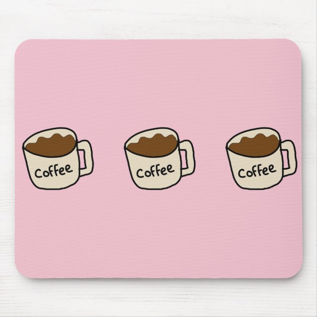 Mousepad almofada do rato de café (Frente)