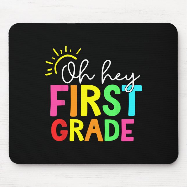 Mousepad Alô, 1º ano da Equipe 1rua de volta à Escola Te (Frente)