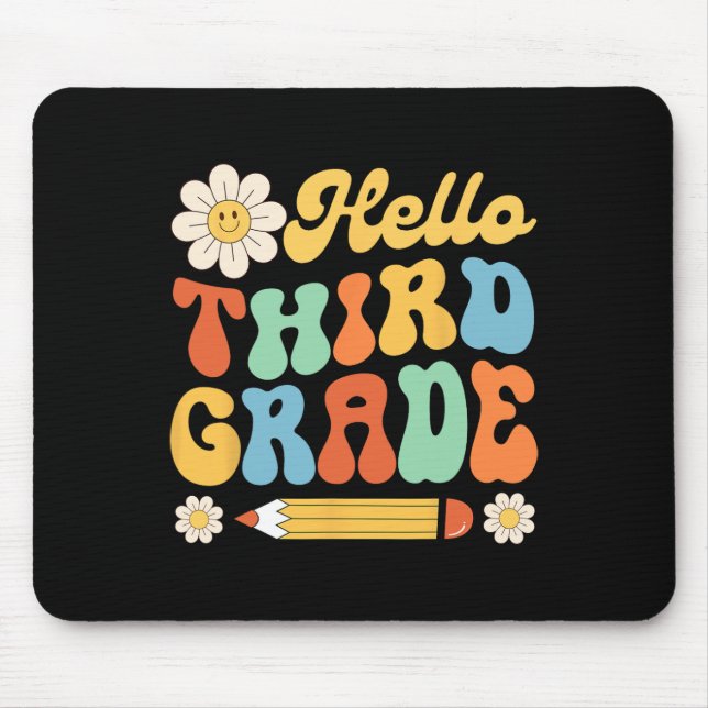 Mousepad Alô, 3º ano de volta aos professores universitário (Frente)