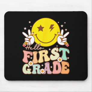 Mousepad Alô Primeiro Grau Hippie Smile Face 1rua Grade Bac