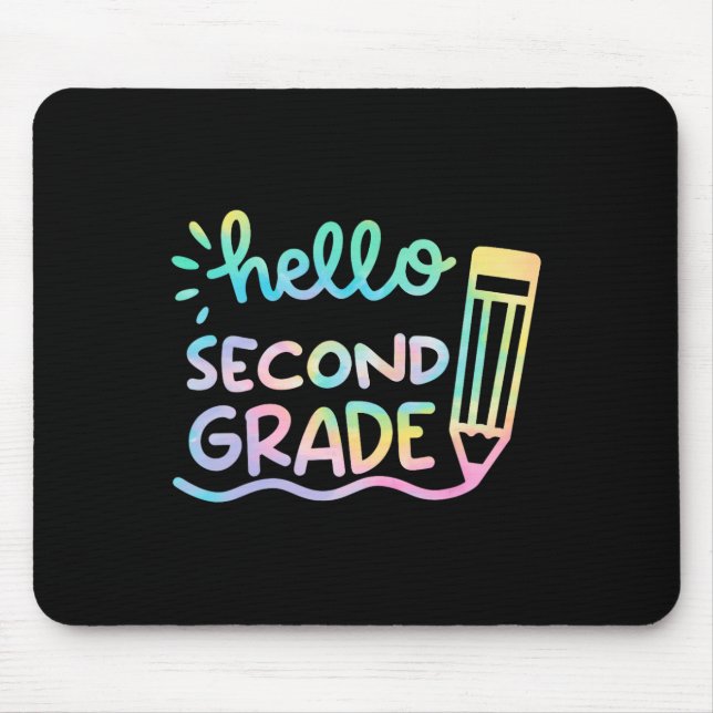 Mousepad Alô, segundo Grau Tie Dye Professores Crianças de  (Frente)
