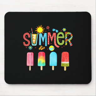 Mousepad Alô Sorvete de férias de verão picolé gelado