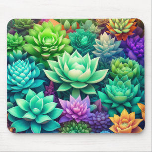 Mousepad Aloe Vera e Succulents Collage