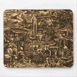 Mousepad Aloha cénico tropical de Havaí de Oahu