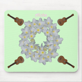 Mousepad Aloha grinalda do Plumeria