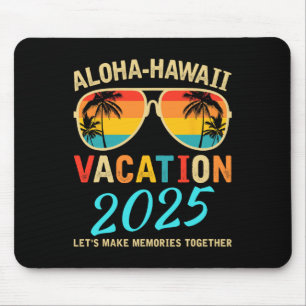 Mousepad Aloha Hawaii Family Trip 2025 Memórias Fazeres Vac