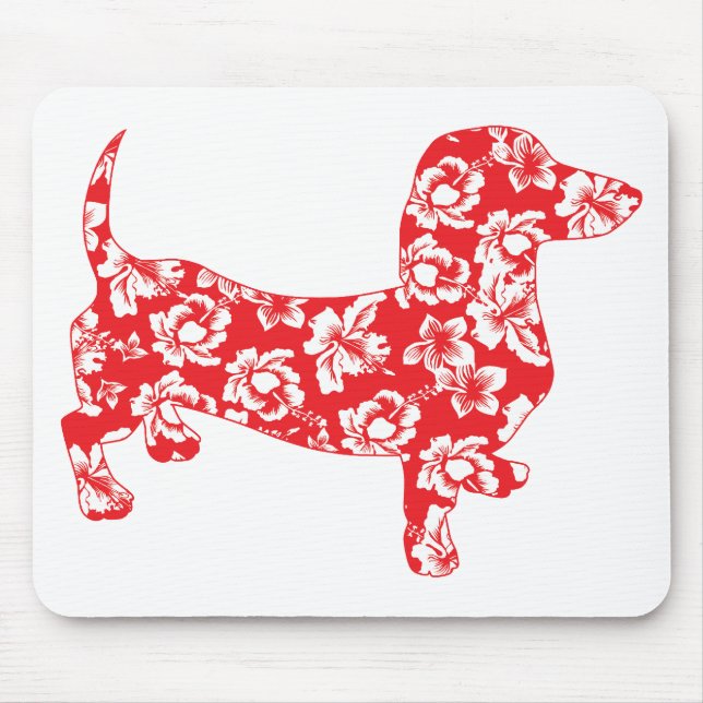 Mousepad Aloha Red Doxies (Frente)