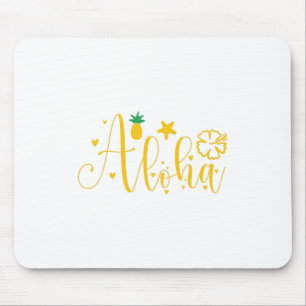 Mousepad Aloha-Surfer-Palms-Tropical-Retro-Beach-Funny