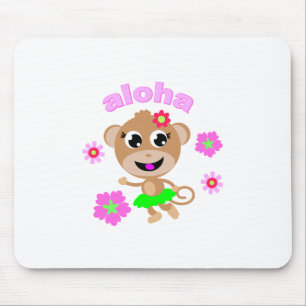 Mousepad aloha tela do macaco