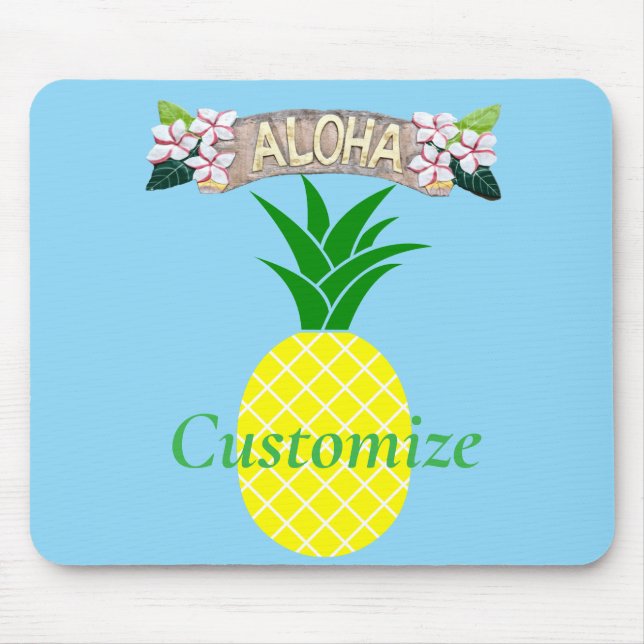 Mousepad Aloha Trovão de Abacaxi_Enseada (Frente)