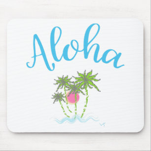 Mousepad Aloha verão havaiano do estilo das praias