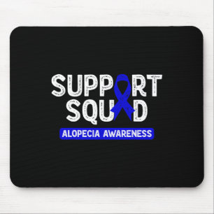 Mousepad Alopecia Apoio à Consciência Esquadrão Blue Family