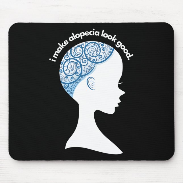 Mousepad Alopecia Areata - Sensibilização para a perda de c (Frente)