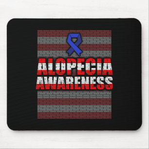 Mousepad Alopecia Sensibilização Cabelo Perda Guerreiro Cui