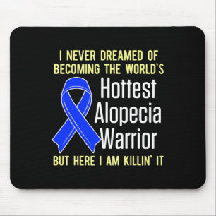 Mousepad Alopecia Sensibilização Cabelo Perda Guerreiro Sob