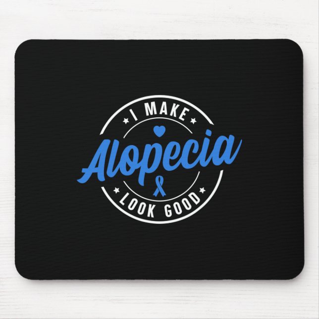 Mousepad Alopecia Sensibilização Eu Faço Alopecia Parecer B (Frente)