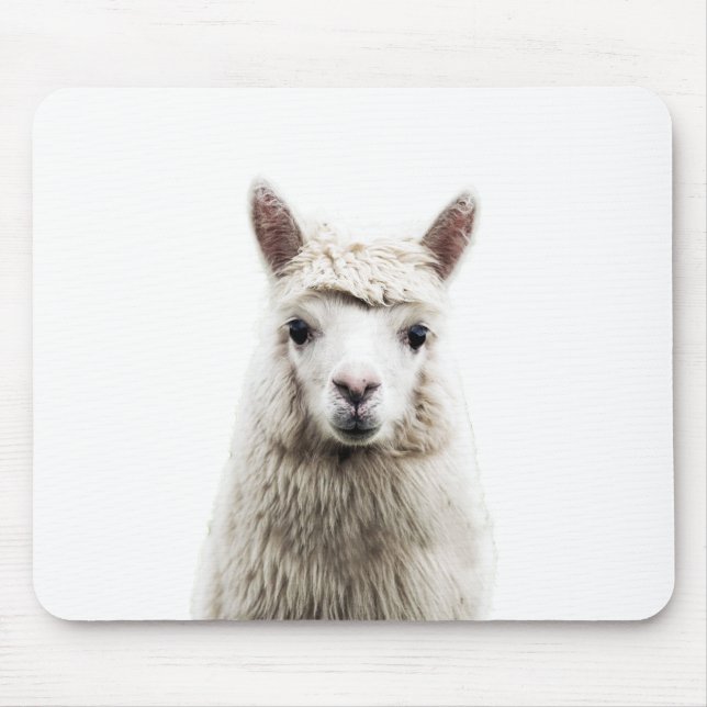 Mousepad Alpaca branca (Frente)