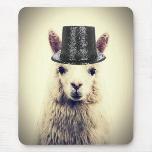 Mousepad Alpaca num Tophat