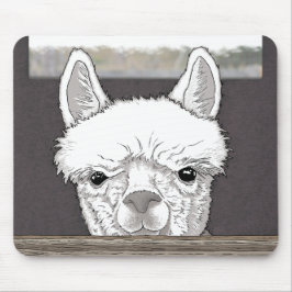 Mousepad Alpaca Portrait