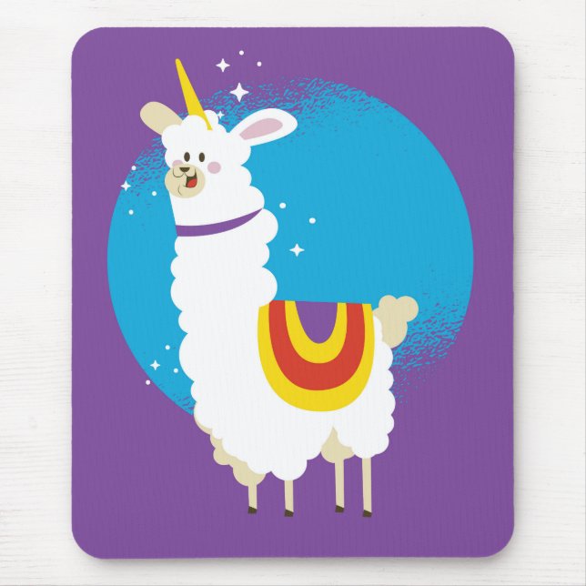 Mousepad Alpaca Unicorn (Frente)