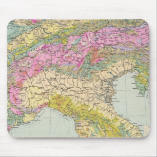Mousepad Alpenlander - Mapa Atlas dos Alpes