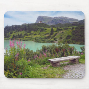 Mousepad Alpes austríacos e banco