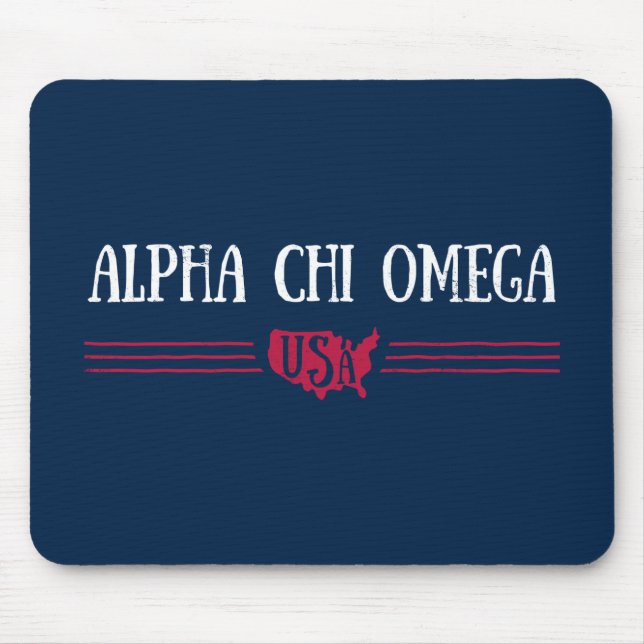 Mousepad Alpha Chi Omega - EUA (Frente)