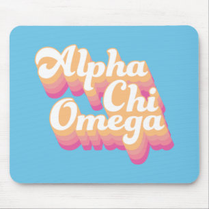 Mousepad Alpha Chi Omega Groovy Script