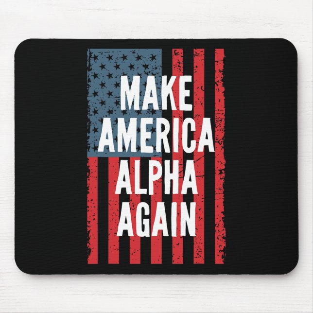 Mousepad Alpha Torna A América Novamente Independente Em Qu (Frente)