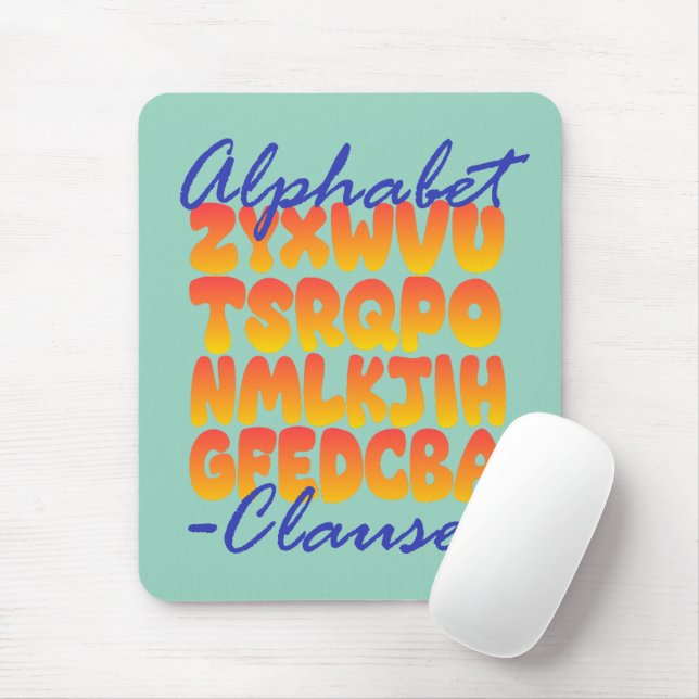 Mousepad Alphabet Clause in Cobol Programming  (Com mouse)