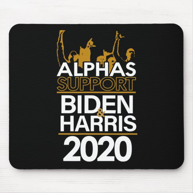 Mousepad Alphas Support Biden E Harris 2020 Presidencial (Frente)